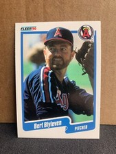 1990 Fleer Baseball Card California Angels Bert Blyleven