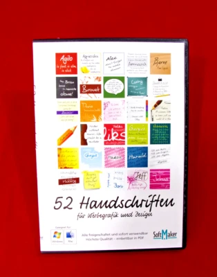 52 Hanwriting Schriftarten Auf für Windows & Mac, IN Deutsch Von Softmaker - Bild 1 von 4