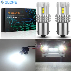 2 piezas bombillas DRL de luz inversa LED blancas de respaldo P21W 1156 7506 6000K sin errores - Imagen 1 de 11