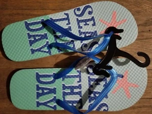 Flip Flop, "SEAS THE DAY" Größe 7/8 oder 5/6 - Bild 1 von 3