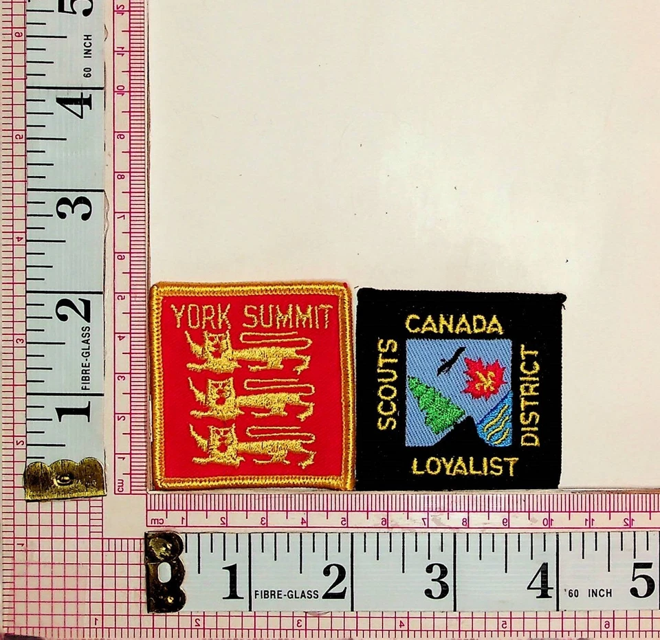 Scouts York Summit & Canada Loyalist District Jacket Vest Patches Crests Badges - Image 1 of 1