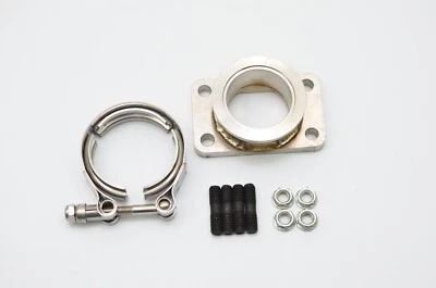 All Out Fab T3 to Precision v-band style flange adapter with vband clamp V.2 - Image 1 of 4