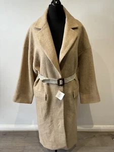 Zara 1998 Archive Collection Oversized Coat 100% Wool Size XS BNWT RRP£119 - Picture 1 of 14
