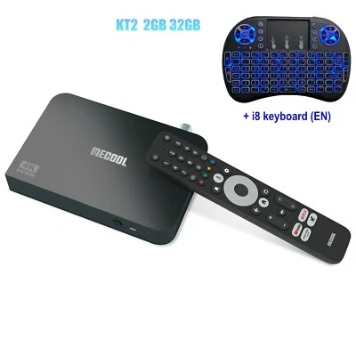 MECOOL KT2 4K Android 11 ТВ-приставка DVB-T2 S905Y4-B 2G 32G Wifi AV1 HDR Set top Box - Изображение 1 из 4