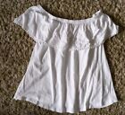 Gyspy Top Size 18 Off Shoulder White Floral Embroidery