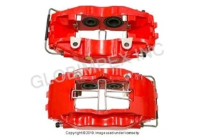 PORSCHE (1993-1998) Juego Pinzas Freno (Rojo) DELANTERO JP GROUP DANSK + GARANTÍA - Imagen 1 de 2