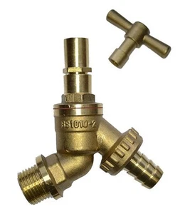Tamper Proof Anti Vandal Garden Hose Bib Tap 1/2" Brass with Removable Head - Picture 1 of 1