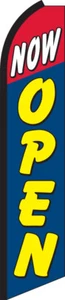 Now Open Swooper Flagge Feder Super Bow Banner - Bild 1 von 1