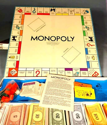 Vintage Monopoly 1975 Board Game Parker Brothers Classic 1975 - Image 1 of 4