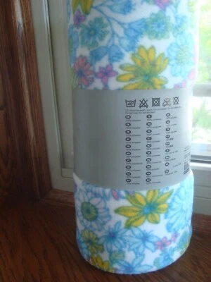 Ikea THROW BARBRO Floral Blanket Spring Summer colors Multicolor 47 x 71 " NEW - Image 1 of 4