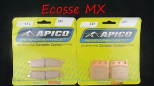 YAMAHA YZ85 2002-2024 APICO FRONT & REAR BRAKE PADS API034 API007 - Picture 1 of 6