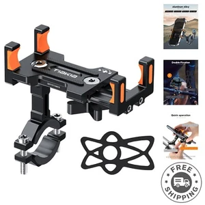 Universal Bike Phone Mount - 360° Rotating & Anti-Theft Holder for 4.5-7" Phones - Picture 1 of 11