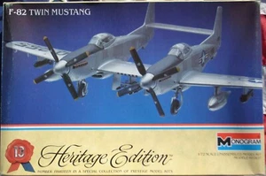 Vintage MISB Monogram Heritage 1/72 F-82 TWIN MUSTANG escort/combattente a lungo raggio - Foto 1 di 21