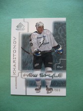 2000-01 UD SP GAME USED ALEXANDRE KHARITONOV NEW STYLE RC ROOKIE #30 /900 TAMPA