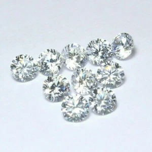 1.8-2.5 mm Certified Diamond Round VVS Clarity G-H Color 20 Pcs Lot 1 Ct - Picture 1 of 5