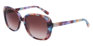 Nine West NW657S Sunglasses Teal/Purple Tortoise 54mm New 100% Authentic