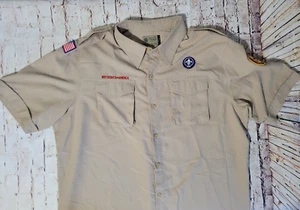 Boy Scout BSA, Official Uniform Shirt, Men's XL, Polyester, Vented - Picture 1 of 10