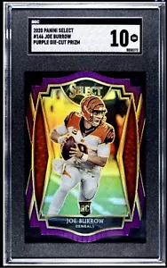 2020 Joe Burrow Rookie Purple Die-Cut Select Premier Level SGC 10 Bengals QB - Bild 1 von 2