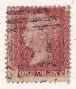 SELLO CLÁSICO DE GRAN BRETAÑA DE UN CENTAVO REINA VICTORIA 1858 098Y7 - Imagen 1 de 2