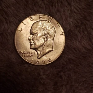 1974 D Eisenhower Silver Dollar With Mint Mark Error - Picture 1 of 6