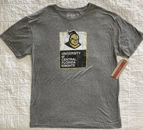 The Victory Short Sleeve Men's UCF Knights Shirt, Large, Gray Cover