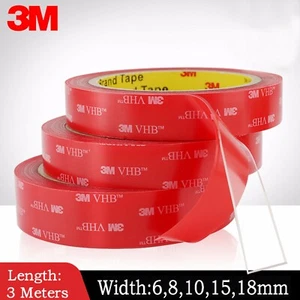 PARA 3M VHb coche doble cara accesorios cinta adhesiva acrílica transparente - Imagen 1 de 7