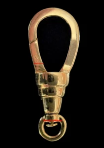 27mm 14k XX Grande Oro Amarillo Sólido Elegante Diseñador Broche Giratorio Langosta ITALIA - Imagen 1 de 6