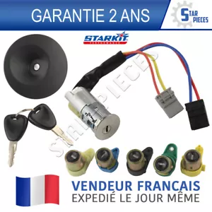 KIT COMPLET SERRURE BARILLET NEIMAN ANTIVOL + BOUCHON RENAULT KANGOO 1 97-08 - Imagen 1 de 5
