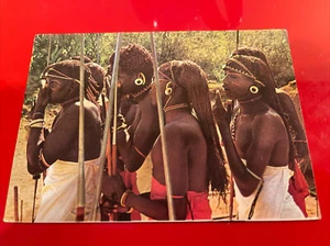 Masai Warrior Vintage Postkarte - Bild 1 von 2