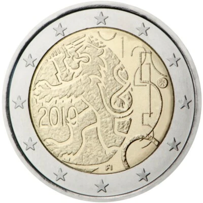 Finland - 2 Euro Commemorative 2010 Finnish Currency  UNC - FREE SHIPPING - Image 1 of 3