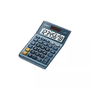 Casio MS80B 8-Digit Battery & Solar Basic Calculator Blue (MS80B-BU) MS-80B-BU - Picture 1 of 1