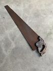 Antique Disston and Sons Philada 26” Hand Saw Carved Wood Handle 1896-1917