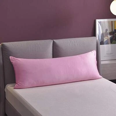 Funda Almohada Cuerpo 20" x 54", 100% Algodón Egipcio, Cuerpo 300 Hilos 21x54 Rosa Foto 1 de 4