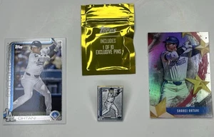 2025 Topps Series 1 Shohei Ohtani Super Box Exclusive Enamel Pin + Card Bundle - Picture 1 of 11