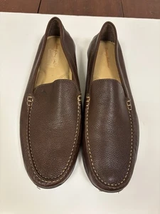 Tommy Bahama Orion Venetian Driving Loafers Slip On Men’s 15 M Brown Tan Leather - Picture 1 of 5