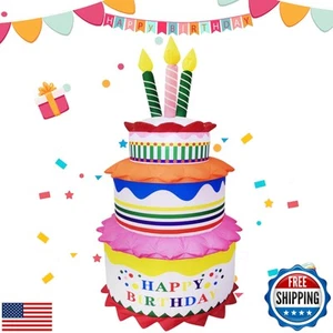 Generic Mimi Funn Happy Birthday Cake Inflatable Decoration - for Birthday Pa - Picture 1 of 5