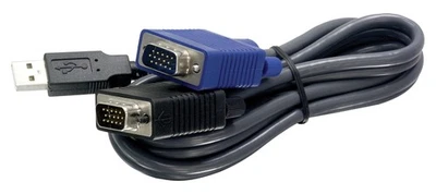 TRENDnet USB VGA Combo KVM Male to Male Cable, VGA/SVGA HDB 15-Pin Male to Male, - Image 1 of 2