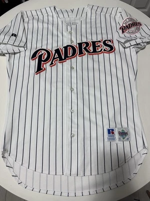 READ!!!! Russell Team Issued Gary Sheffield San Diego Padres jersey sz 44 Large - Image 1 of 4