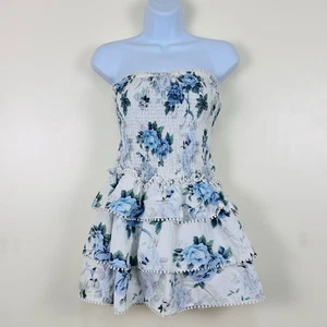 Princess Polly Mini Party Dress Floral Tiered Smocked 6 Cottagecore Y2K Boho - Picture 1 of 11