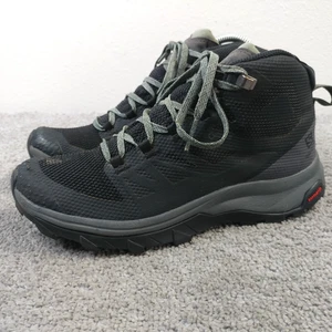 Salomon Outline GTX Mid Hiking Boots Womens 7.5 Shoes Black Contagrip Waterproof - Picture 1 of 12
