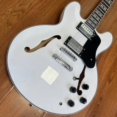 Guitarra Eléctrica US Warehouse Nueva ES335 Blanca Pastillas 2H Parte Cromada Foto 1 de 4