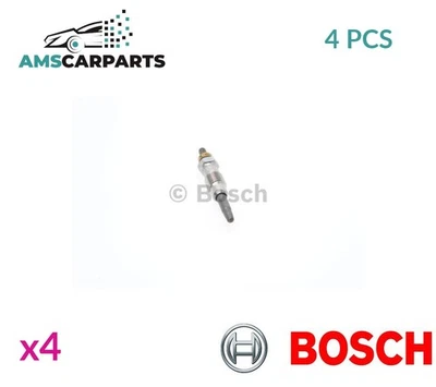 ENGINE GLOW PLUGS 0 250 201 055 BOSCH 4PCS NEW OE REPLACEMENT - Image 1 of 4