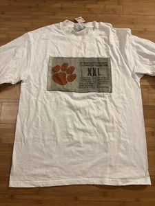 Deadstock Vintage Clemson Tigers Y2K Champion Long Sleeve Shirt Size L Football - Picture 1 of 6
