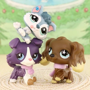 LPS Husky Dog Toy Collie Cocker Spaniel Playset Figure for Girl Dollhouse Gift - Picture 1 of 6