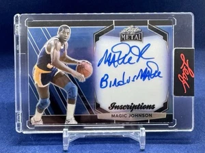 2024 Leaf Metal Magic Johnson Inscriptions Auto "Bird vs Magic" Autograph /150 - Picture 1 of 2