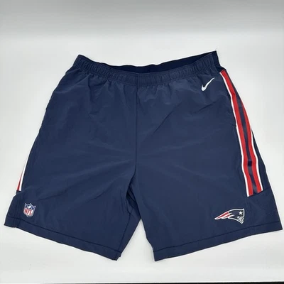 Pantalones Cortos Nike New England Patriots Hombres XXXL 3XL Azul Sobre el Campo Atlético NFL Bolsillos Foto 1 de 4