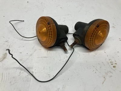 1978 年 YAMAHA XT500 前旋转信号二手原装 XT 500 闪烁镜片信号 — 第 1/4 张图片