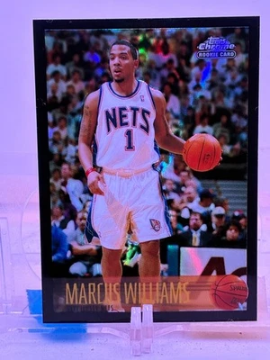 2006-07 Topps Chrome 96-97 Variation Black Refractor #177 Marcus Williams 88/99 - Image 1 of 2