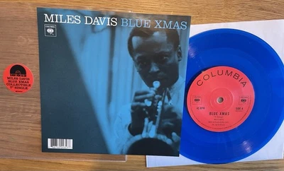 MILES DAVIS Blue Xmas 7" Record Store Day Blue, Near MINT! - Bild 1 von 4