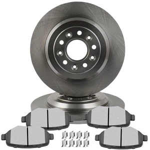 Rear Brake Rotors & Ceramic Pads For Ford Taurus Explorer Flex Lincoln MKS - Picture 1 of 11